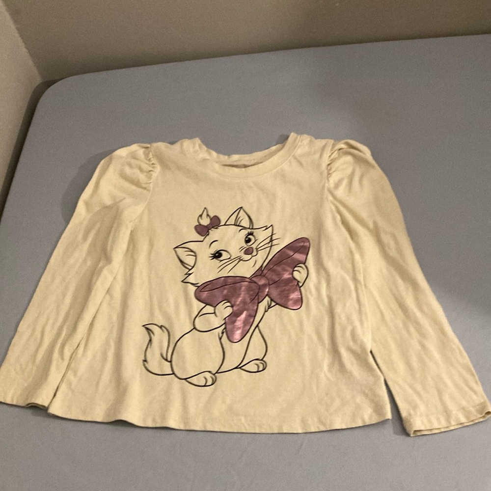 GAP Cream and Purple Long Sleeve Tees